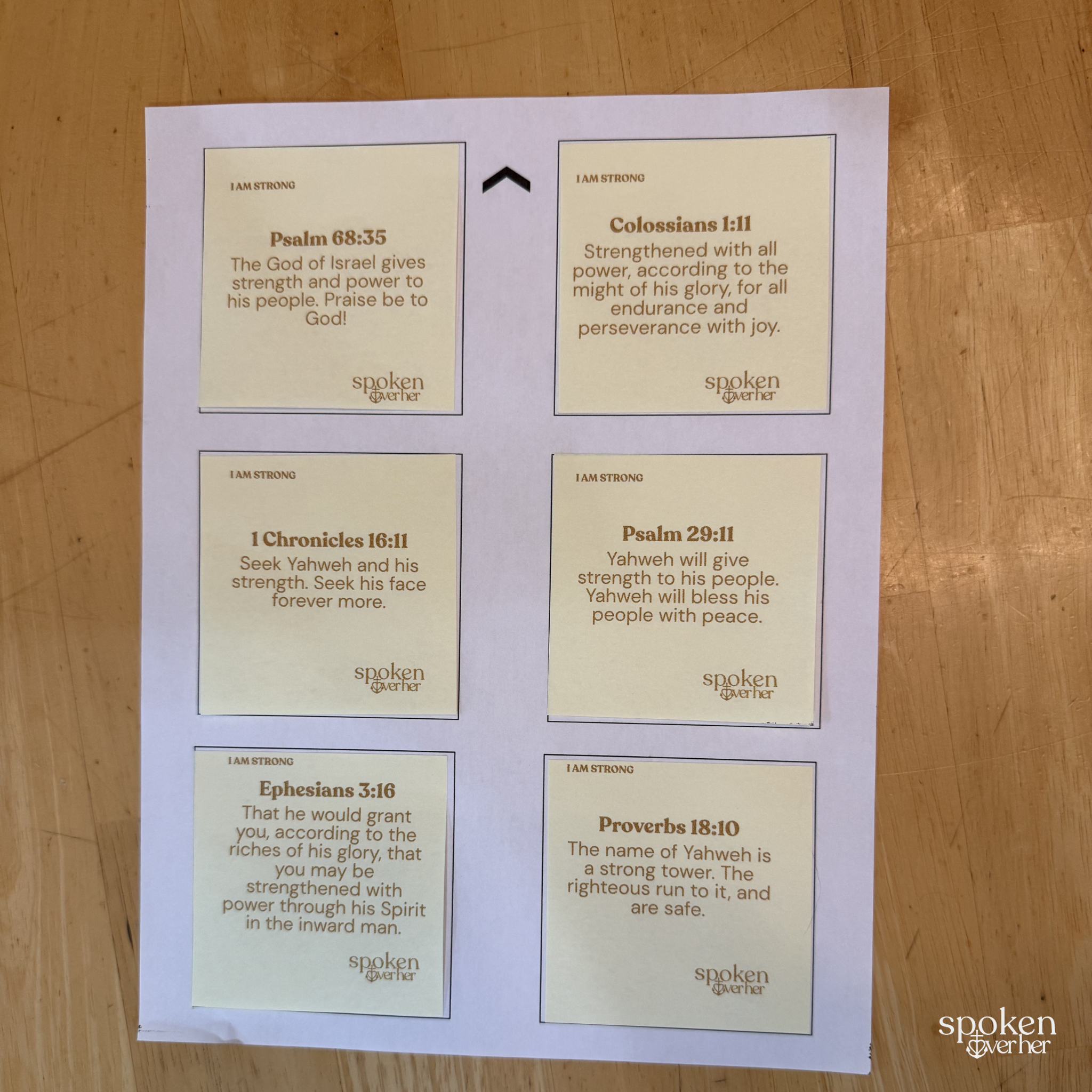 I Am Strong — Declaration Pack
